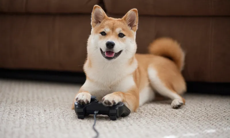 Dog playing games
