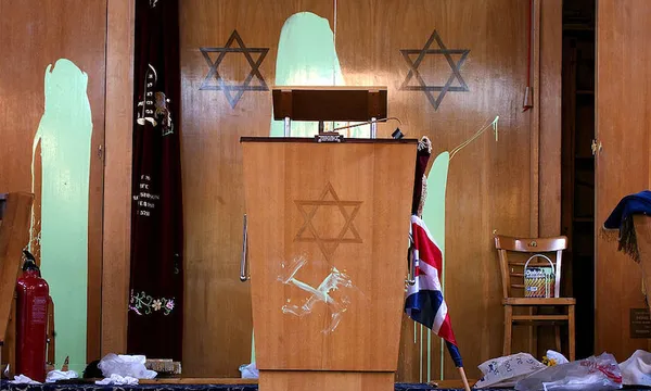 Desecrated Synagogue In London