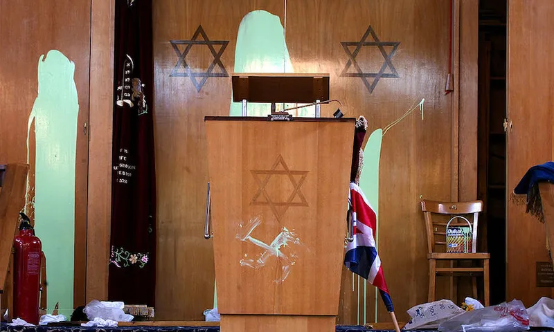 Desecrated Synagogue In London