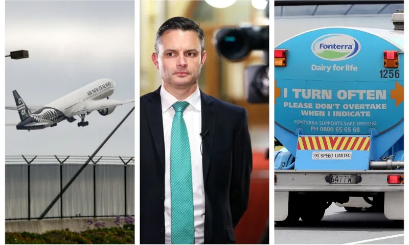 air nz fonterra and james shaw climate change getty all