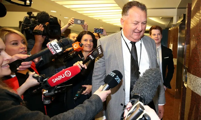 Shane jones leaving a media conference 2017 getty