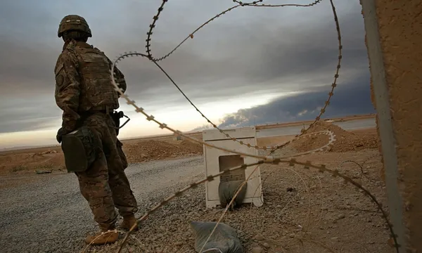 unidentified soldier qayyarah west airfield getty