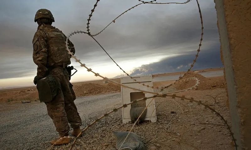 unidentified soldier qayyarah west airfield getty