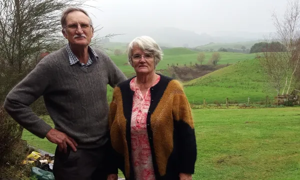 Jim and Audrey Walker on their Waimiha farm Alex Braae