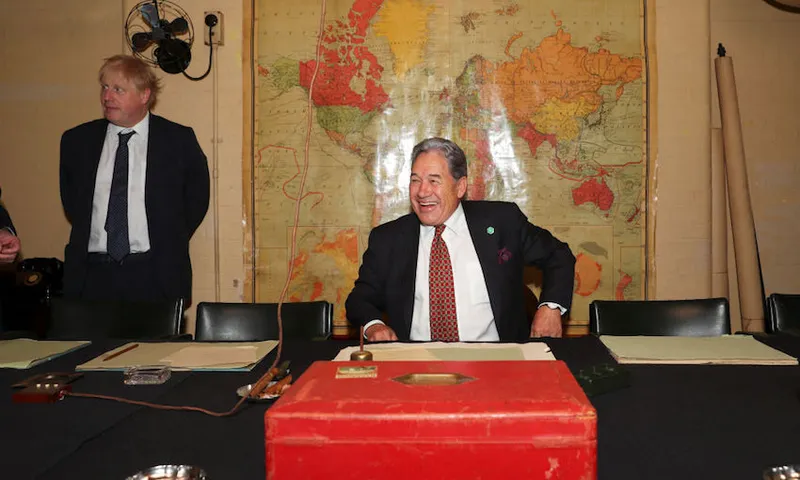 Boris Johnson Meets With New Zealand’s Foreign Minister Winston Peters