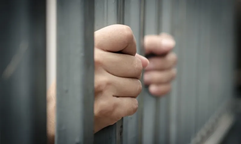 prison hands bars radio nz stock
