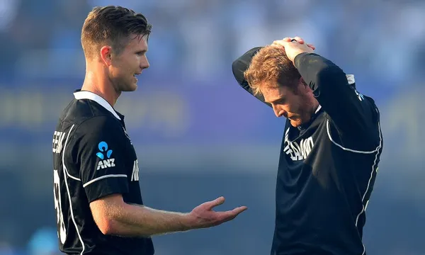Jimmy Neesham Martin Guptill after wc final getty
