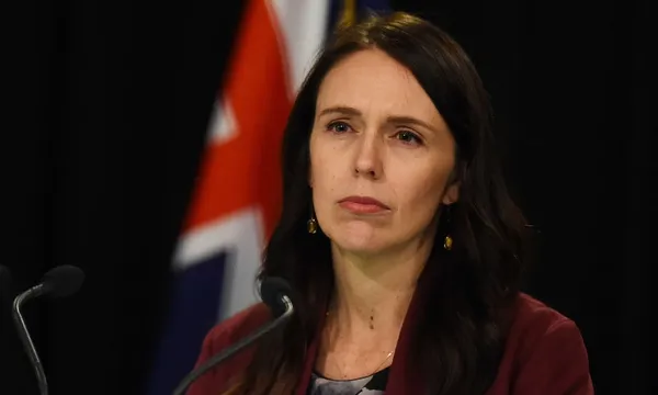 Jacinda Ardern serious getty