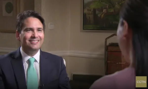 Simon Bridges CGTN screenshot