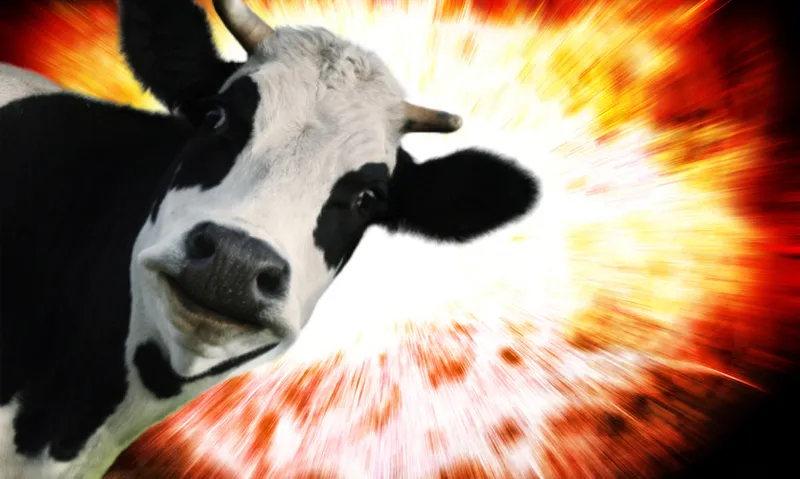 Large explosion background