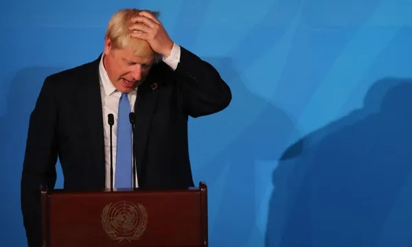 Boris johnson at un getty