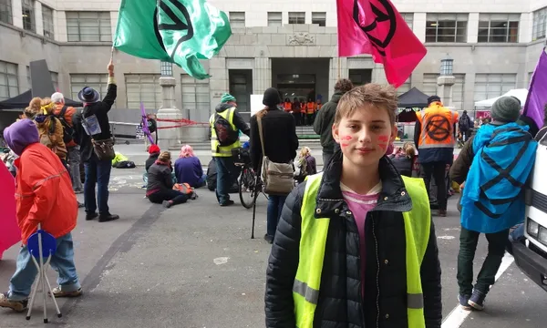 Micah Geiringer xr protest in wellington alex braae