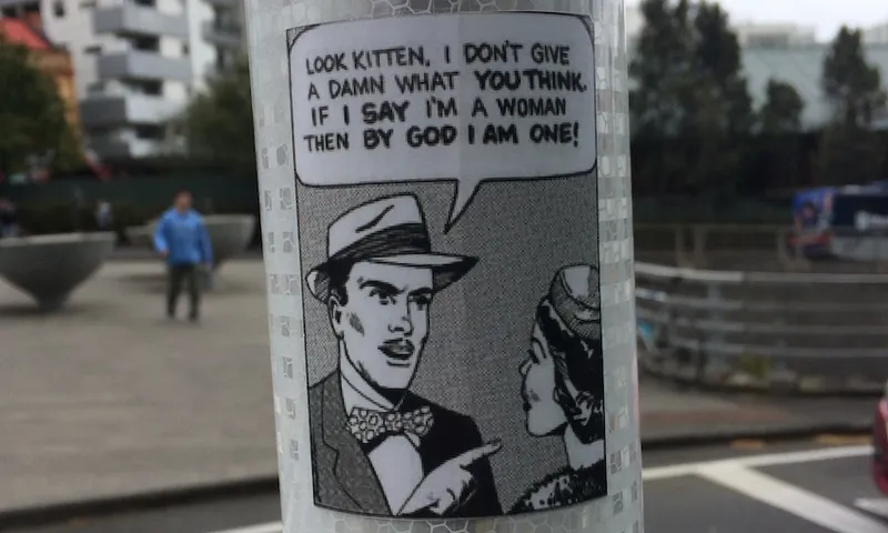 anti-trans sticker