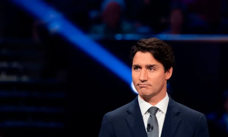 Justin Trudeau not super happy getty