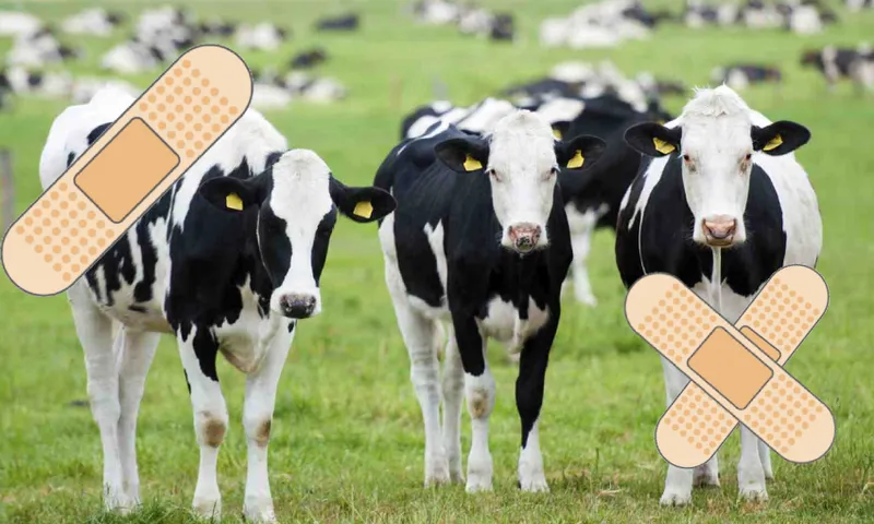 bandaid cows