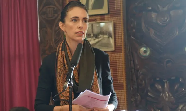 Jacinda Ardern at Owae Marae Waitara