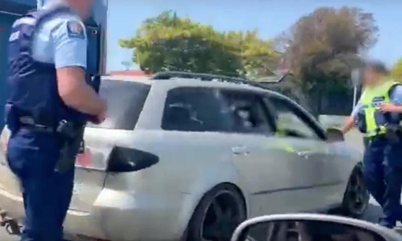 armed police officer making arrest via youtube