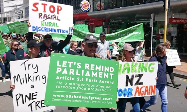 farmers wellington 50 shades protest rnz