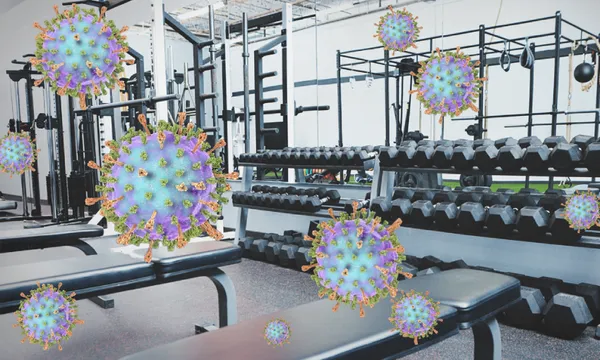 gym with mumps