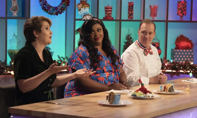 The hosts of Nailed It! Season Two