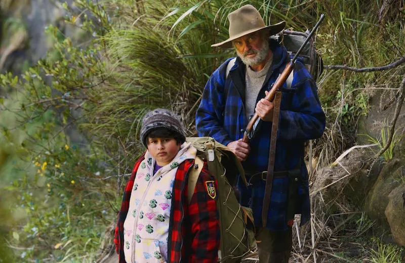 Julian Dennison and Sam Neil in The Hunt for the Wilderpeople.