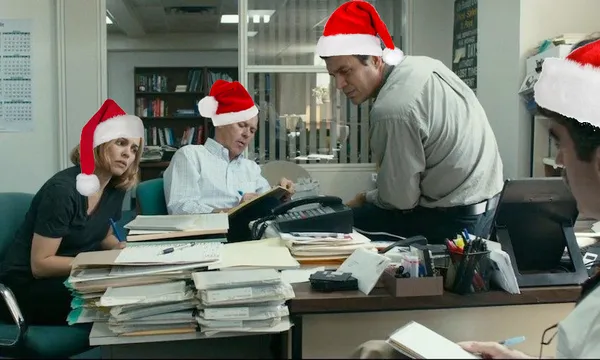 christmas in the newsroom