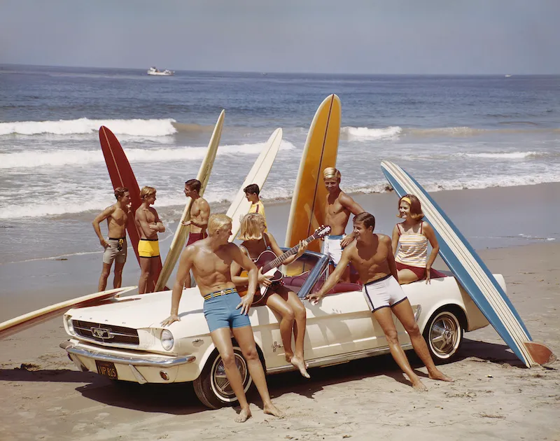Friends having fun on beach