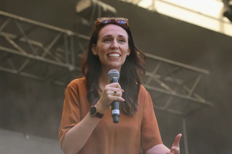 Prime Minister Jacinda Ardern Attends Laneway Festival