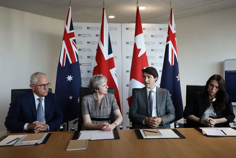 Theresa May Visits The National Cyber Security Centre