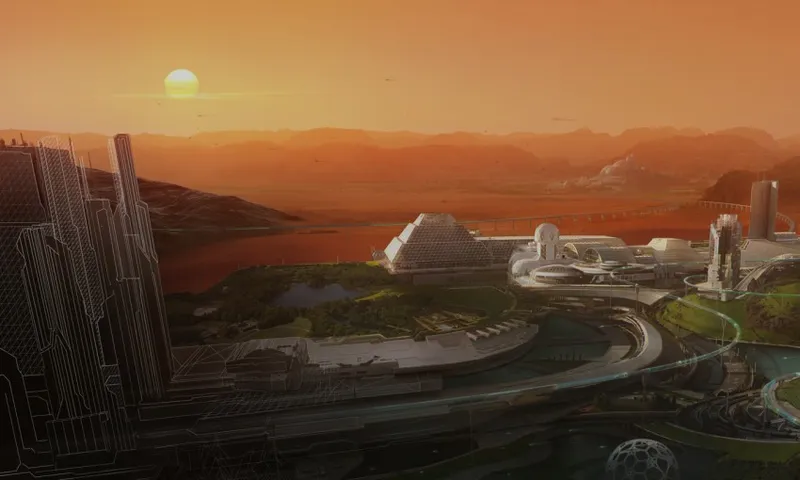 One of the designs for what a city on Mars might one day look like Supplied