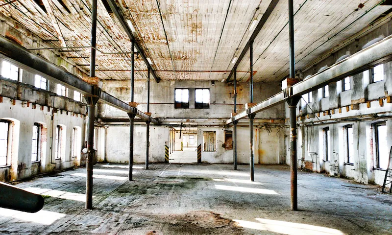 Interior Of Abandoned Factory