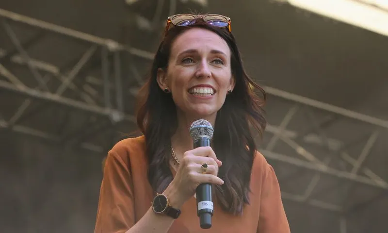 Prime Minister Jacinda Ardern Attends Laneway Festival