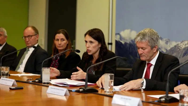 ardern oconnor at bovis announcement rebekah parsons king rnz