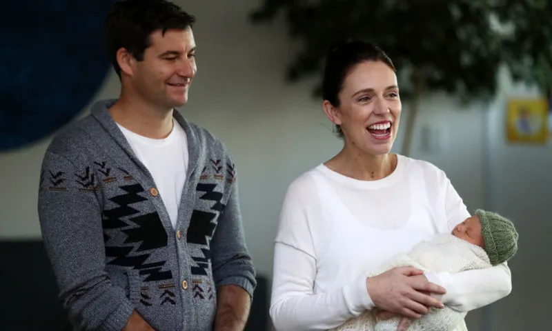 Prime Minister Jacinda Ardern Speaks To The Media After Birth Of Baby Girl