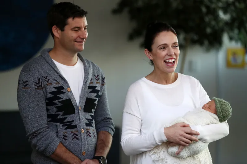 Prime Minister Jacinda Ardern Speaks To The Media After Birth Of Baby Girl