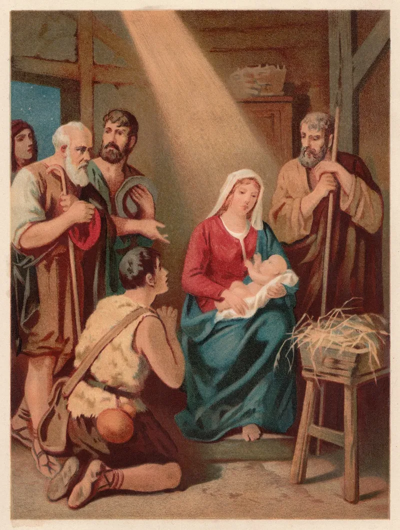 The Birth of Christ, chromolithograph, published in 1886