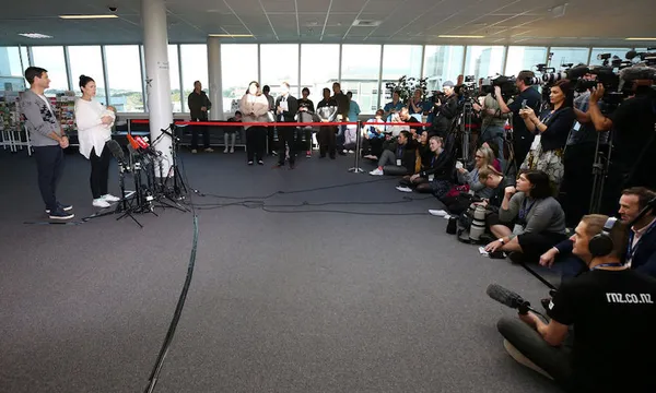 Prime Minister Jacinda Ardern Speaks To The Media After Birth Of Baby Girl