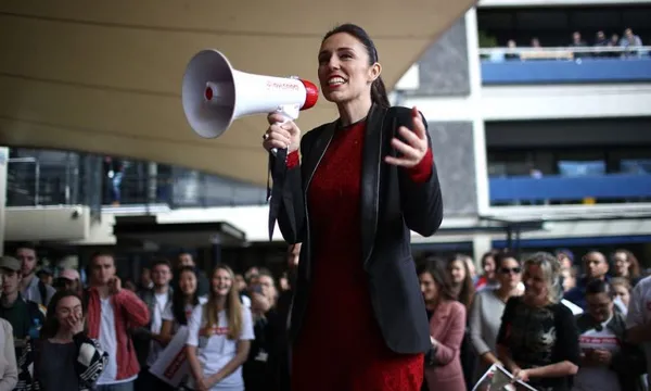 Jacinda Ardern Campaigns As Labour Takes Lead In Polls