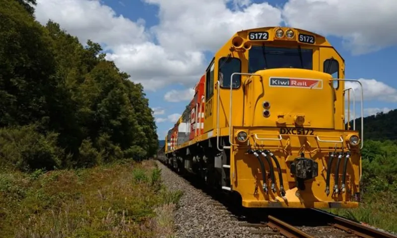 kiwirail train on a sunny day radio nz