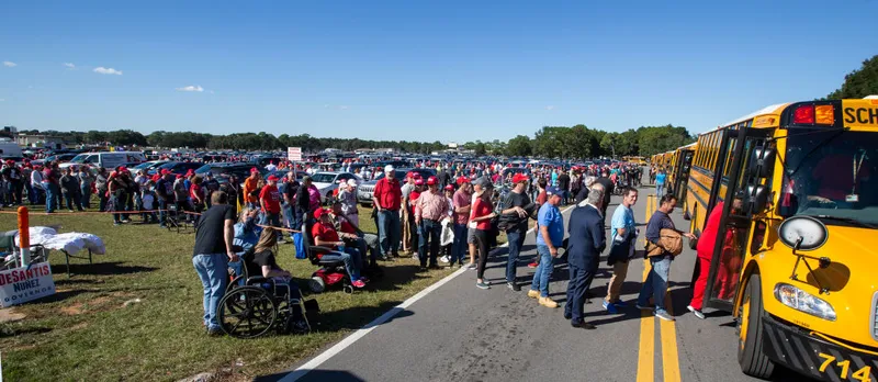 President Trump Holds Campaign Rally In Pensacola, Florida