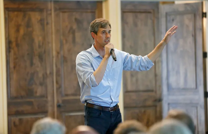 Texas Senate Candidate Beto O'Rourke Holds Town Hall Meeting In Horseshoe Bay