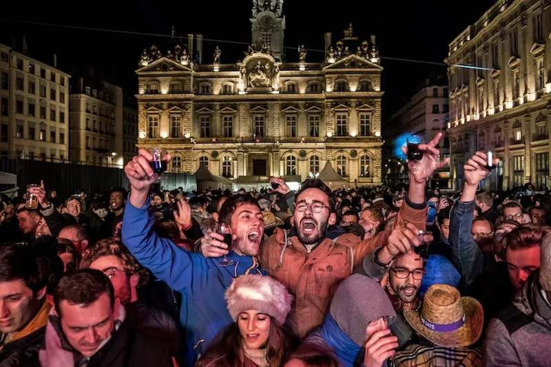Ceremony of the 'Beaujolais Nouveau' in Lyon