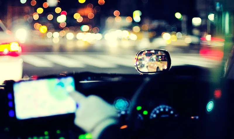 Tokyo taxi interior