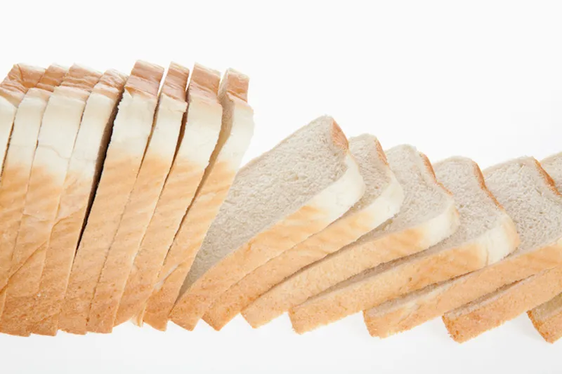 A loaf of sliced white bread