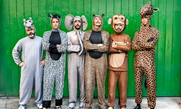 Group of people with animal costumes
