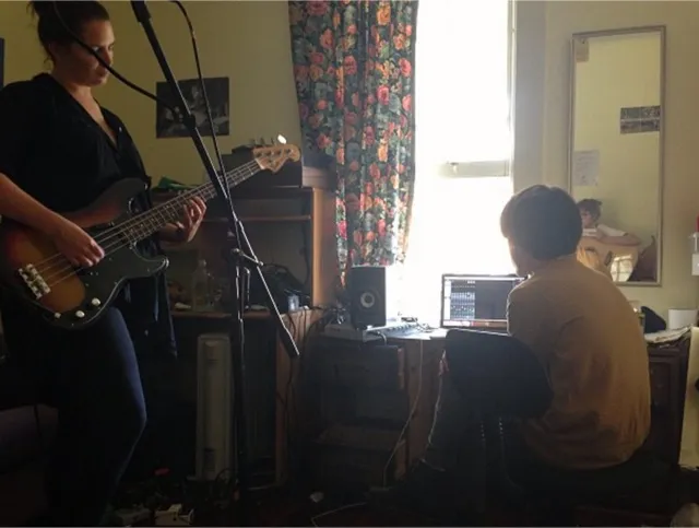 Recording Haoura in Edrosa's room