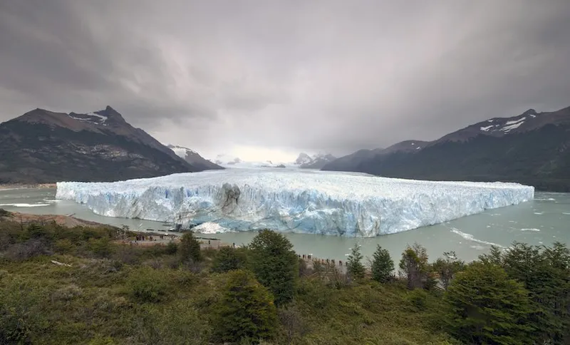 The Perito Moreno Glacier in the Los Glaciares National Park, Argentina.