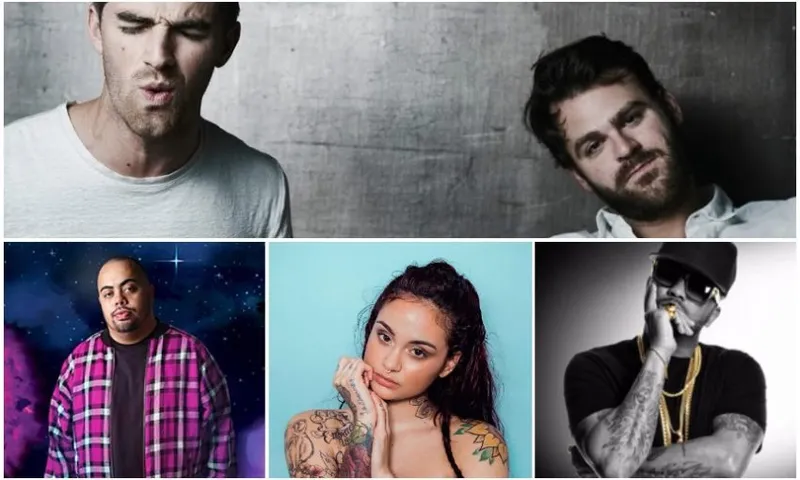 CLOCKWISE FROM TOP: THE CHAINSMOKERS, THE-DREAM, KEHLANI, PNC