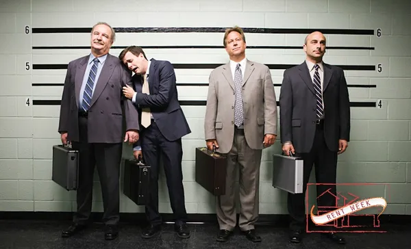 Businessmen in lineup