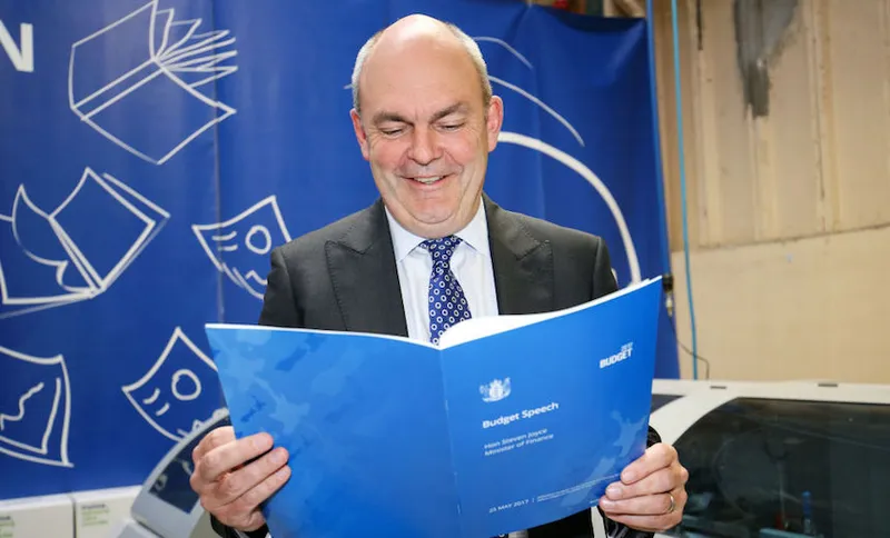 Finance Minister Steven Joyce Visits Budget 2017 Printer